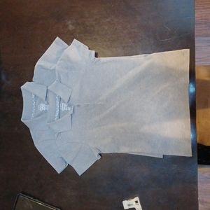 Lot of 2 girls Grey polo shirts size 7-8 Good for school uniform